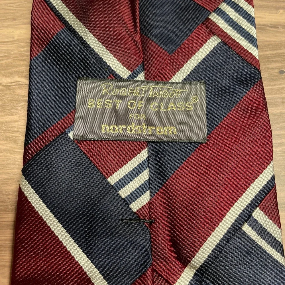 Robert Talbott Best of Class‎ for Nordstrom Mens Burgundy Necktie USA Silk